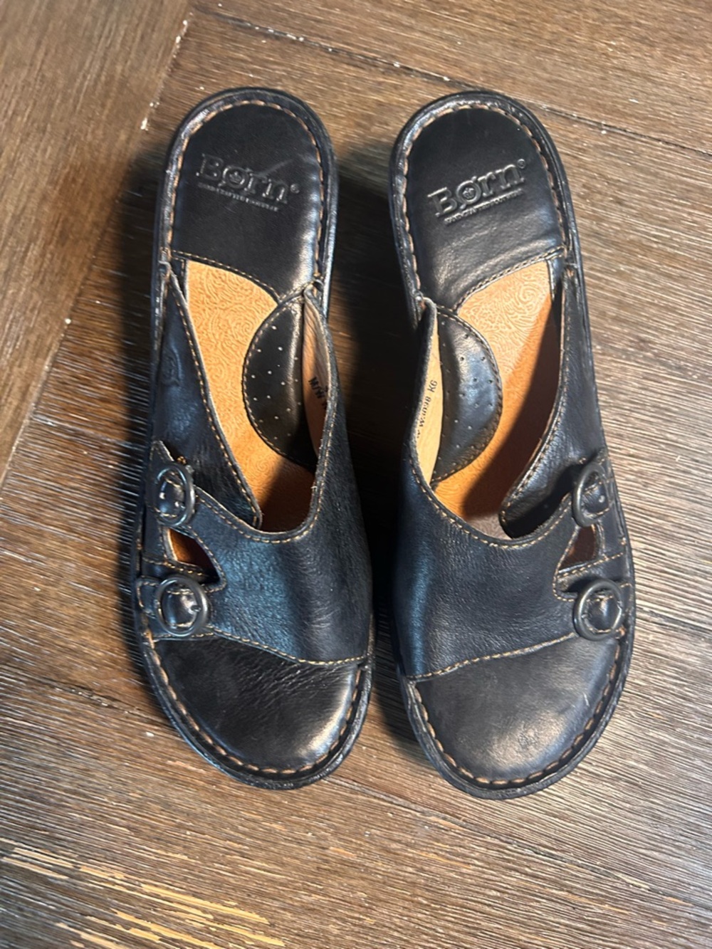 Born black leather sandals size 9 - Picture 7 of 11